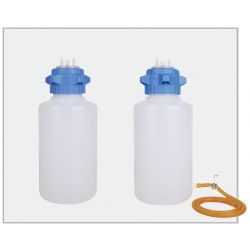 重型PP真空瓶，4L带排水管，管道和夹具，可高压灭菌